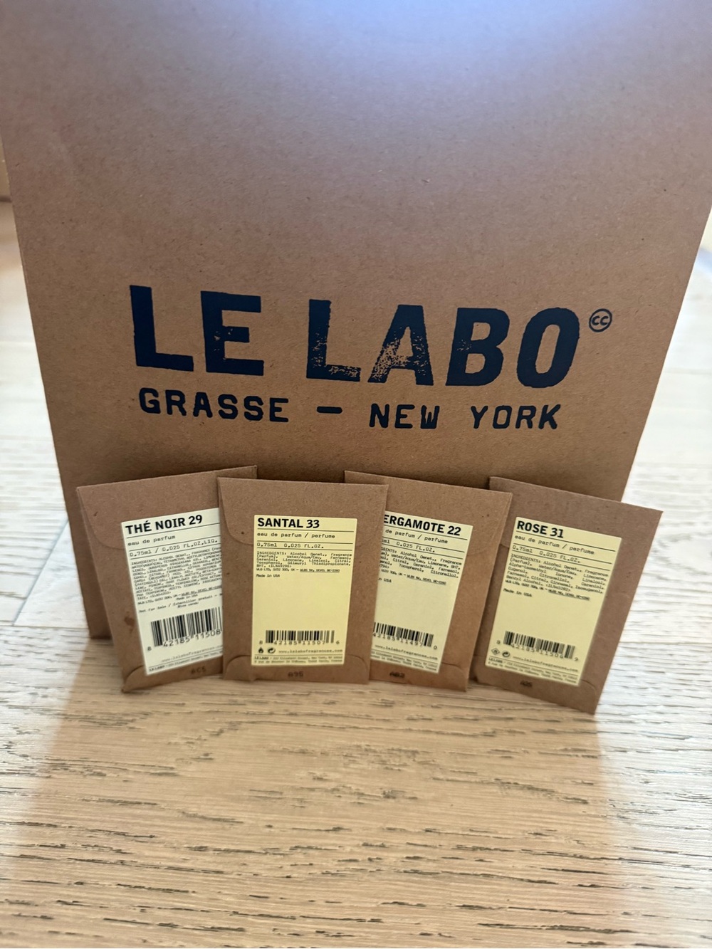 Le Labo Set Natural Kraft Brown Bag